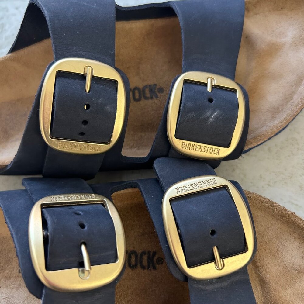 Birkenstock Arizona Womens Sz 40 Big Buckle Sandals - Picture 5 of 9